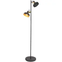 Mexlite - lampadaire - Prato - noir - métal - E14 - 4121ZW