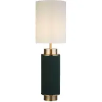 Searchlight Lampe de table Flask 72cm nickel avec vert vintage