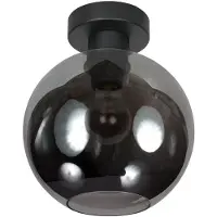 Steinhauer Plafonnier Bloeba boule de verre fumé Ø 20cm