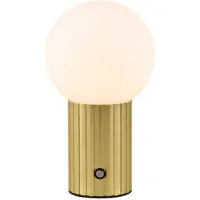 TRIO Lampe de table rechargeable Tauris Or avec blanc