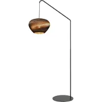 Masterlight Pensez à une lampe sur pied en papier Cartone Pied noir