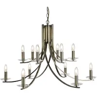 Searchlight Lampe à suspension en laiton Ascona Ø 88 cm