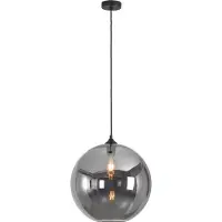 Artdelight Lampe à suspension Ø 40cm Marino-40 verre fumé