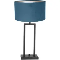 Steinhauer Lampe de table Stanger avec du velours bleu