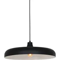 Steinhauer Lampe suspendue noire Krisip Ø 50 cm
