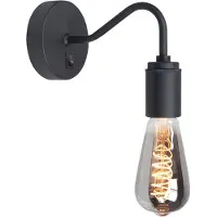 Highlight Applique murale Collo Noir avec interrupteur