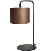 Masterlight Lampe de table Venus avec abat-jour marron