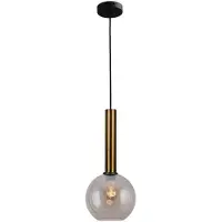 Masterlight Lampe suspendue Ø 20cm Bella 2 Laiton antique avec verre doré