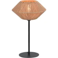 Masterlight Lampe de table Bicono avec une casquette en corde Ø 35cm