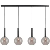 Masterlight Lampe suspendue 4 lumières Bella 2 avec verre doré