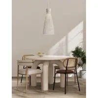 Lyora Suspension blanche Niro Ø 35cm