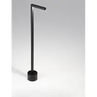 Lyora Lampe de jardin élégante Pipe noir 64,5 cm