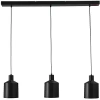 Masterlight Lampe de salle à manger Boris Concepto 3x14 noir