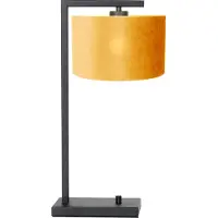 Steinhauer Lampe de bureau Stanger noir avec velours doré