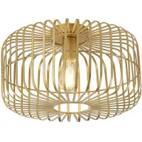 Searchlight Plafonnier contemporain Cradle Steel Gold 1 Light E27