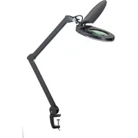Highlight Lampe à pince Loupe Loupe noire