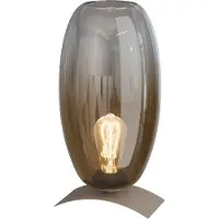 Masterlight Lampe de table Olive Ø18,5 cm de verre - sable