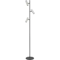 Highlight Lampadaire Trend 3 lumières noir avec nickel