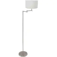 Steinhauer Lampadaire Bella Métal avec abat-jour blanc