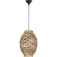 Nova Luce Suspension en rotin Griffin Ø 24,5 cm