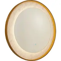 Searchlight Miroir de salle de bain Luxo De l’or avec de la lumière