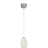 Searchlight Lampe suspendue Cyclone chromé avec verre transparent
