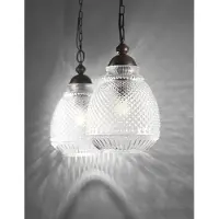 Lyora Suspension Toulon verre transparent