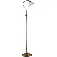 Searchlight Lampadaire, laiton antique, H 140 cm, réglable