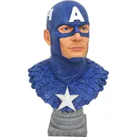 Marvel Captain America Jada Legends Collection 1/2 Resin Bust Multicolore