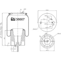 FEBI BILSTEIN Soufflet à air, suspension pneumatique 38667