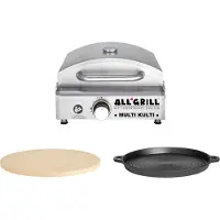 PAELLA WORLD All'Grill Multi-Kulti Set 1 incl. pierre à pizza et plaque de gril en fonte