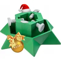 Kadax Support pour sapin de Noël avec réservoir d'eau, support stable pour sapin de Noël en plastique robuste