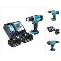 Makita DDF 453 RT Perceuse-visseuse sans fil 18 V 42 Nm + 2x batterie 5,0 Ah + chargeur
