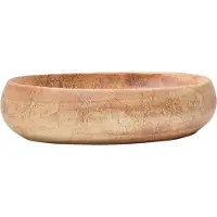 Syfax Vasque à poser marron ovale 59x40x15 cm céramique