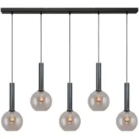 Masterlight Lampe suspendue Bella 2 Huile tachetée avec verre doré