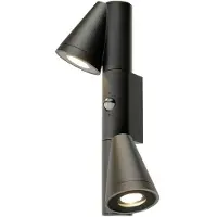 SLV T-TUBE, applique murale, 2x max. 10W, GU10, double, capteur, IP44 1008011