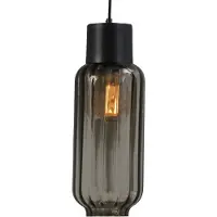 Masterlight Lampe à suspension Lett ll avec verre fumé