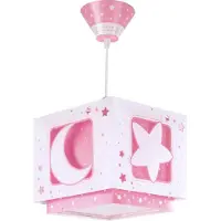 DALBER Lampe suspendue chambre d'enfant Moonlight rose