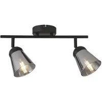 Searchlight pROJECTEUR 2LT, NOIR AVEC VERRE FUMÉ