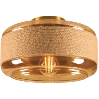 SLV 1007591 PANTILO ROPE 27, Applique-plafonnier, cylindrique, E27 or