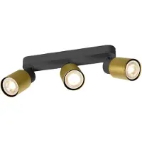 SLV Moquerie Puri 2.0 Tube noir-or 3 lumières
