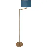 Mexlite Lampadaire - bronze - Bella - métal textile - Ø 45cm - E27 - 3873BR -