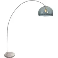 Steinhauer Lampadaire - acier - Solva - plastique métal - lampe arquée - E27 - 3920ST -