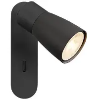 SLV Moquerie Puri 2.0 Dome Interrupteur simple noir