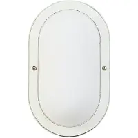 Albert Lampe de porche Ovalla blanc