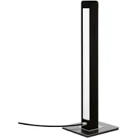 HerzBlut Lampe de table LED Leonora 51 cm - charbon de chêne