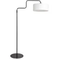 Steinhauer Lampadaire Bloeba noir avec capuche blanche