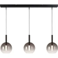 Masterlight Lampe pendante 3L Ø 17cm Lido Ball avec du verre qui s’estompe à la fumée