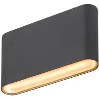 SLV Spot mural LED Oval 14 Haut et bas - noir
