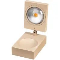 Eth Lampe de table élégante Jake Cube brun sable